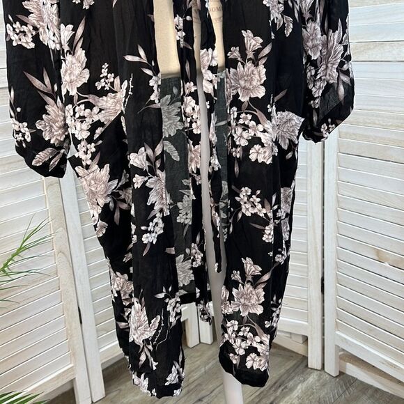 3/$25 Spiritual Gangster Maya Floral Kimono Duster OS - Picture 4 of 13
